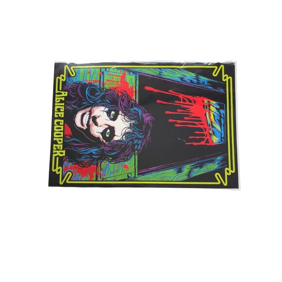 Alice Cooper Horror Design Glossy Poster Pack Brand New Sealed Too Close for Com - Picture 5 of 7